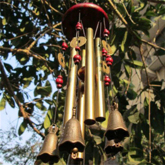 Guardian Wind Chimes – Handmade Metal Bell with Aluminum Tubes for Home & Garden Decor