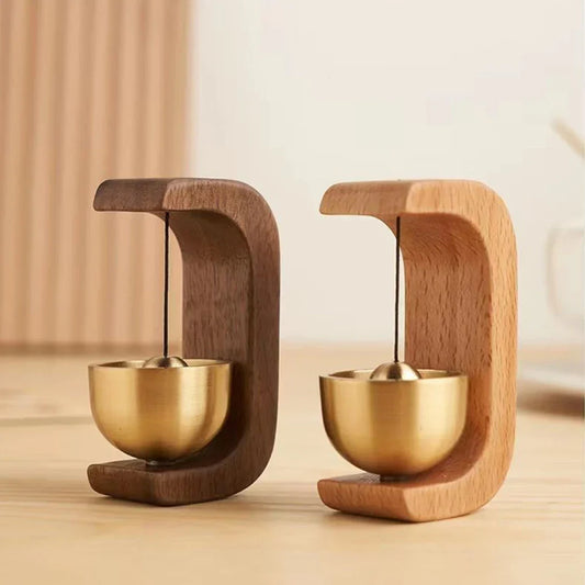 Wooden Door Bell Wind Chime – Decorative Wireless Entry Bell for Home & Garden