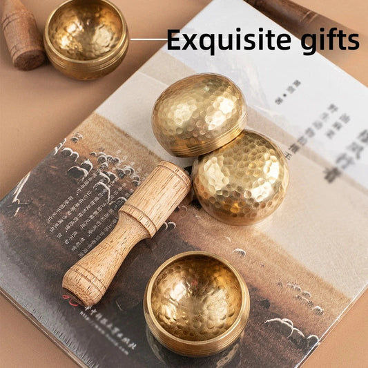 Miwayer Mini Tibetan Singing Bowl – Handmade Nepalese Sound Bowl for Meditation & Stress Relief